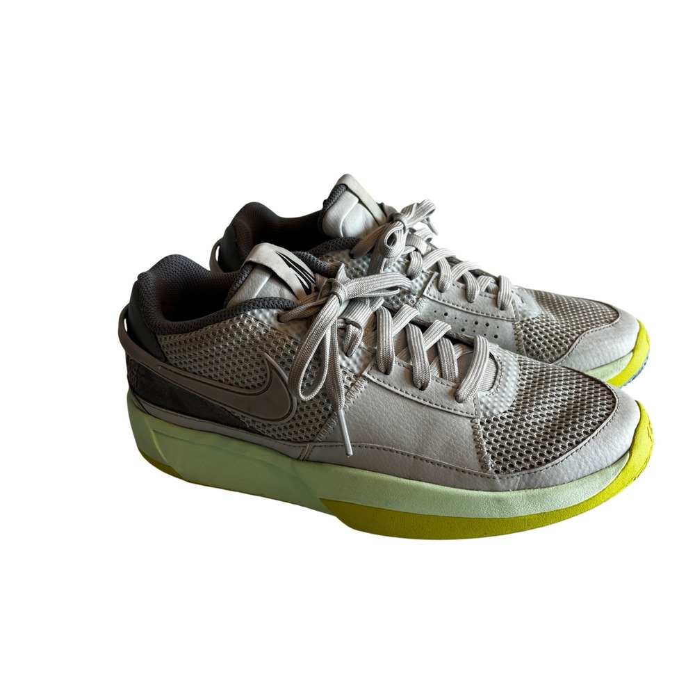 Nike Ja 1 Day One Basketball Shoes Citron Tint Grey DR8785-001 Men 6.5Y Womens 8 - Picture 1 of 9